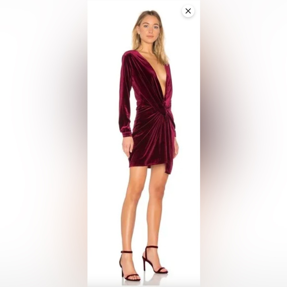 Lioness Fame and Lust Velvet Dress, Size M